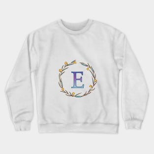 Monogram, letter E Crewneck Sweatshirt